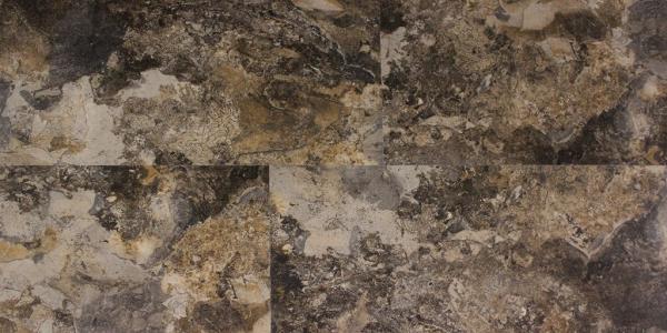 Замковая ПВХ плитка KLB Luxury Vinyl 8559-3 Мрамор Коричневый(304.8мм х 609,6ммх3,2мм) (упак 2,973м2)