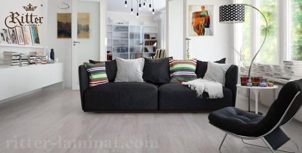 Ламинат Ritter Людовик  Дуб Жемчужный (1295*192*8,4) (в уп.-8шт.=1,989м2)