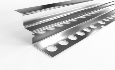 Профиль окантовочный для плитки внутренний ПК 6-10 (2700, 001, Полированная нержавеющая сталь, AISI 304)