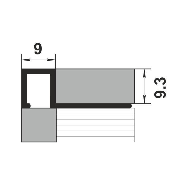 Профиль окантовочный ПК 11-8
