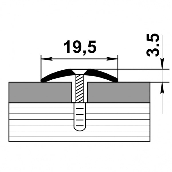 Профиль стыкоперекрывающий ПС п02