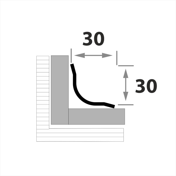 Профиль угловой защитный внутренний УП 12-2