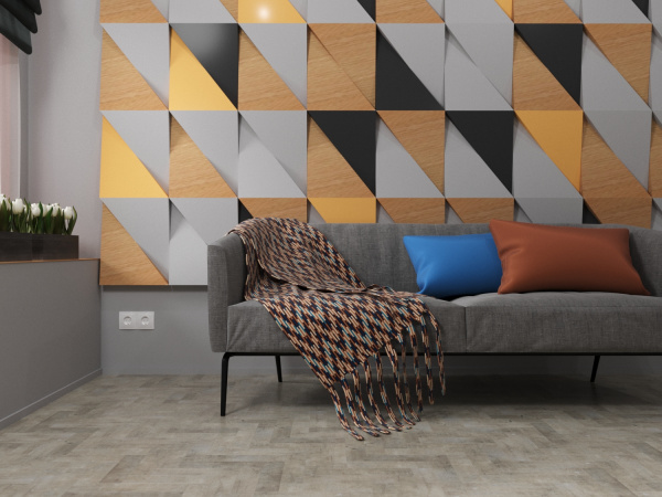 Кварц-виниловая плитка Fine Floor Stone Small Plank Джакарта FF-441 1 фото