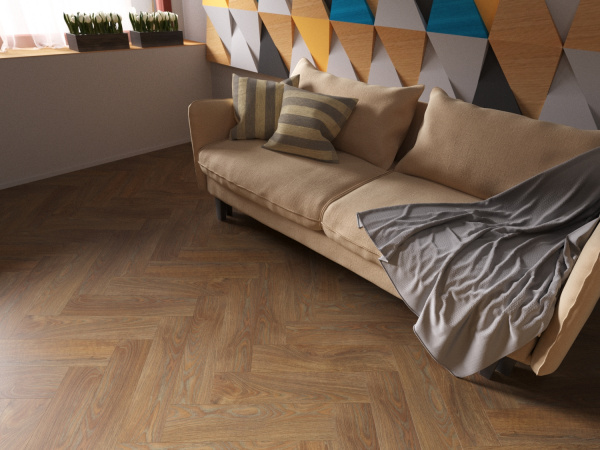 Кварц-виниловая плитка Fine Floor Rich Short Plank Дуб Катания FF-078 1 фото