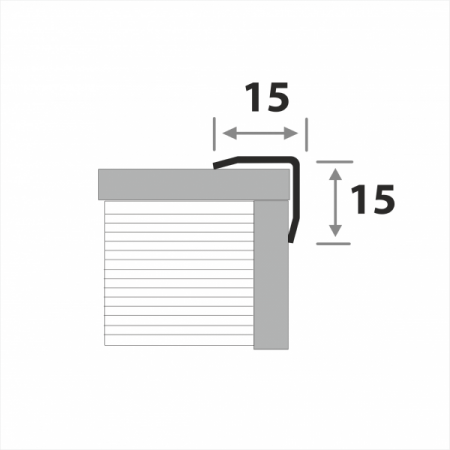 Профиль угловой защитный наружный ПУ 15-1