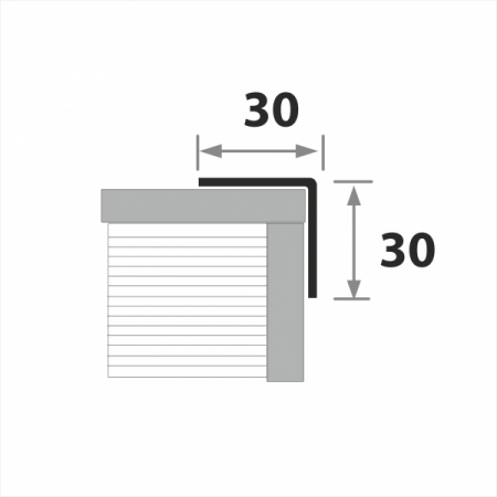 Профиль угловой наружный ПУ 30