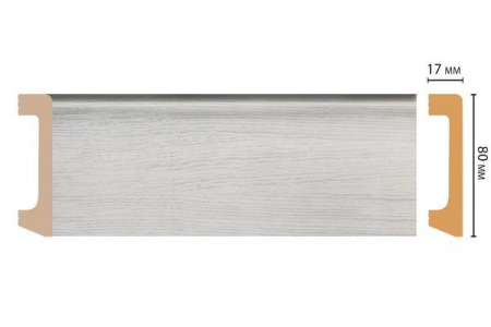 Плинтус Decomaster D235-433 (80x17x2400 мм)