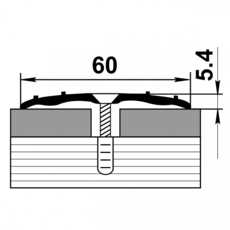 Профиль стыкоперекрывающий ПС п07