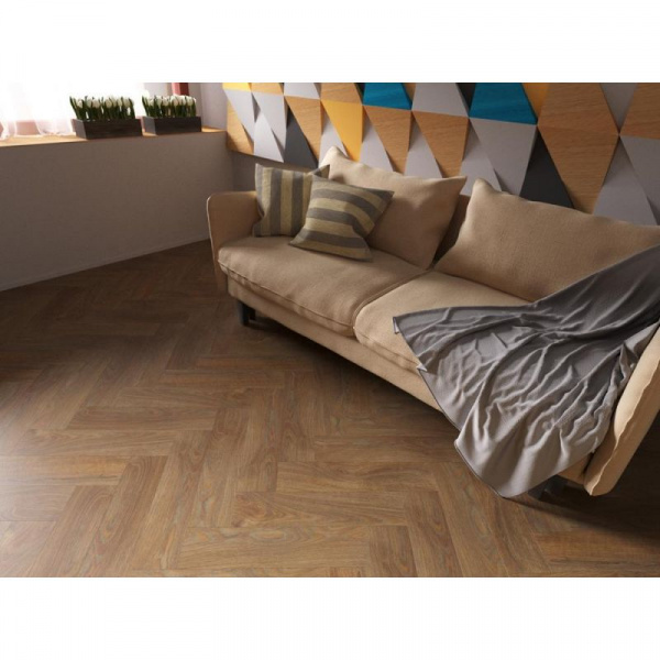 Кварц-виниловая плитка Fine Floor Rich Short Plank Дуб Катания FF-078 6 фото